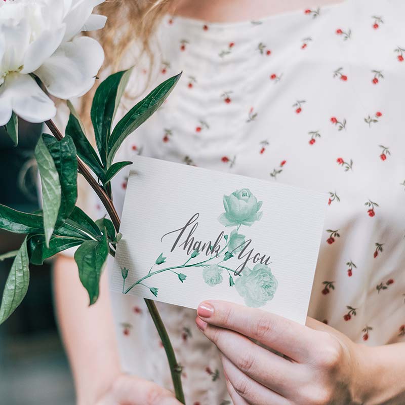 Personalise Your Thank You Cards for a Unique Touch